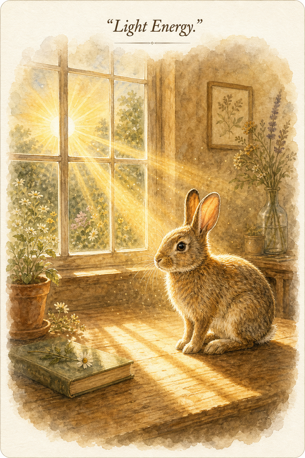 Light Energy watercolor poster